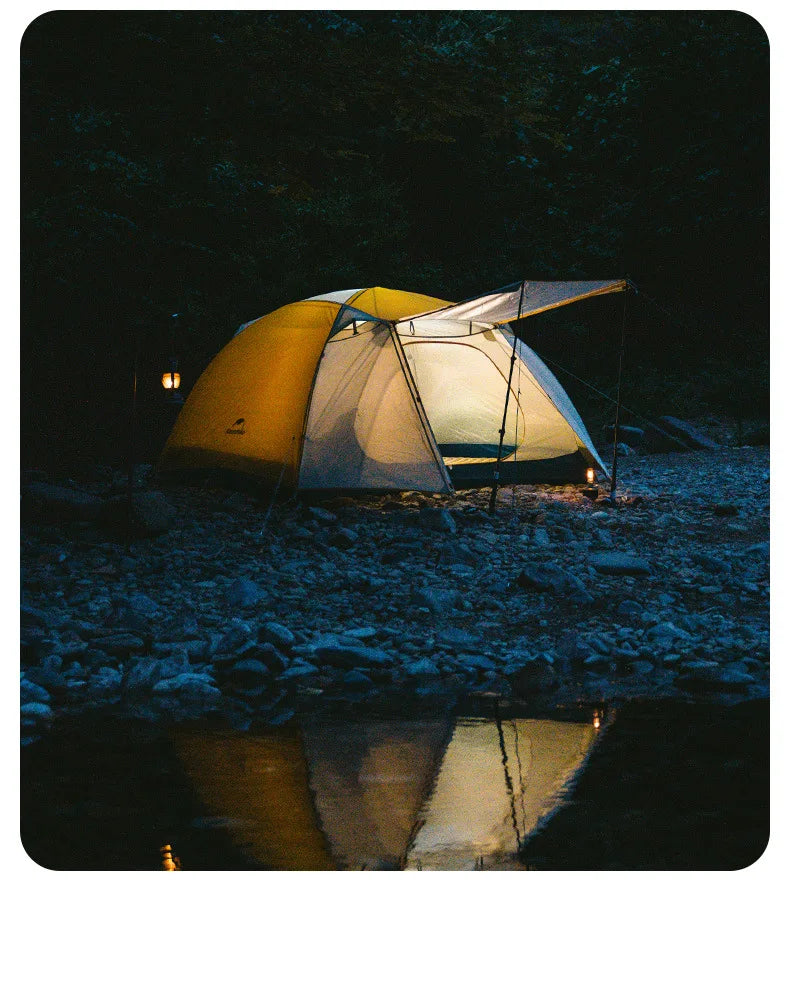 Naturehike-Camping Ultralight Tent, Outdoor Portable, Rainproof and Sun Protection, 2-3 People, Hiking, CNK2300ZP024