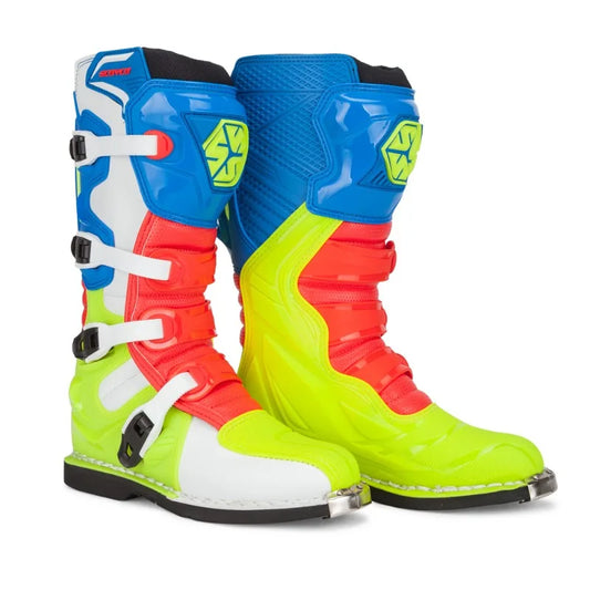 SCOYCO Motorcycle Riding Safety Protective Boots Anti-drop Motocross Boots Windproof Off-road Cycling Shoes Botas Para Moto