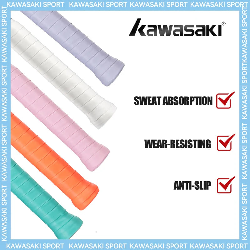 5/10/60 Pieces Overgrips Padel Original Kawasaki Sticky Anti-slip Overgrip Tennis Shock Absorption Paddle Grip Accessories