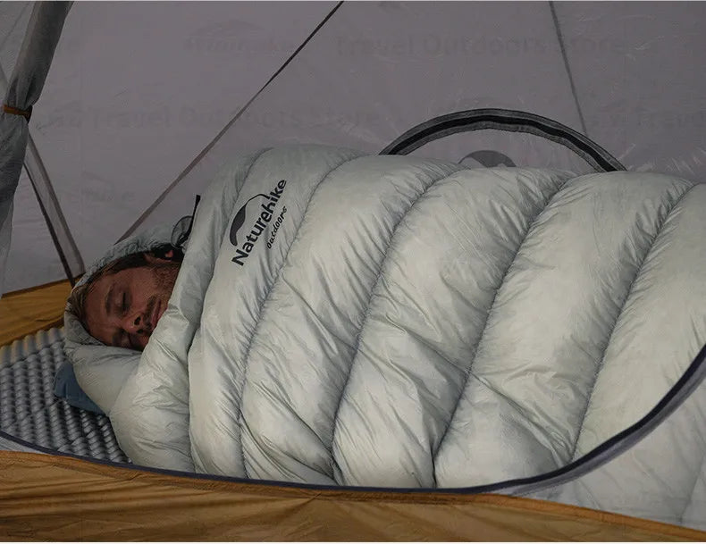 Naturehike Goose Down sleeping bags camping Ultralight Winter Gear Supplies Travel Waterproof folding Comfortable Tourism bag