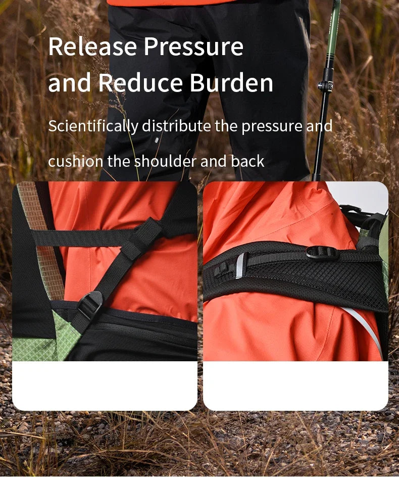 AONIJIE FH2524 24L Hiking Large Capacity Backpack for Women Men Multifunctional Lightweight Daypack for Climbing Camping Touring