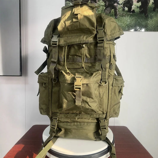 600D Polyester Hiking Bag Travel Backpack Men's And Women's Rucksack Large Capacity Trekking Luggage Package Emergency Knapsack