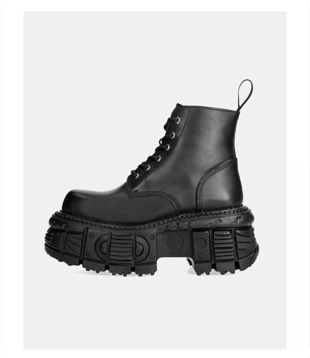 2024 Retro Spanish Street Shooting Men's and Women's Same Platform Bootie Tank Bottom Heavy Metal Punk Boots