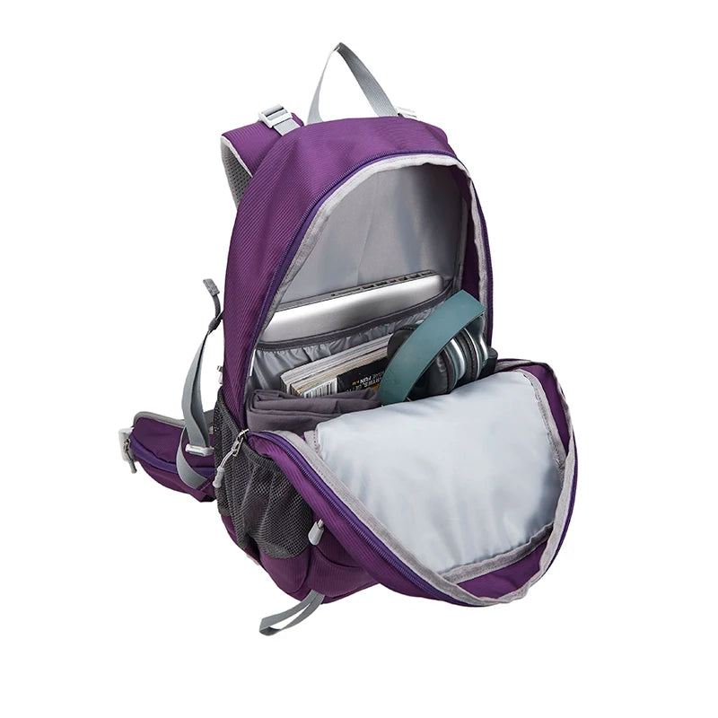 28L Hiking Backpack Men Sports Climbing Bags Waterproof Camping Daypack with Rain Cover Travel Mountain School Backpack Women