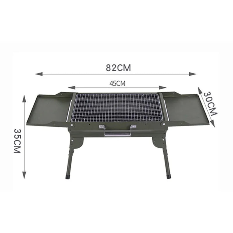 Multi Use Steel BBQ Grill Portable Barbecue Grill DIY Home Charcoal Roast Stove