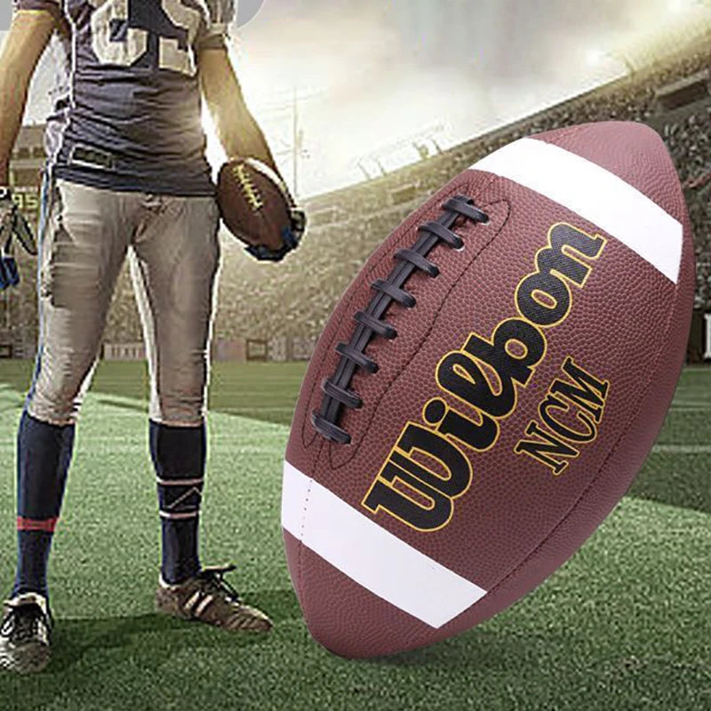 Standard Rugby Ball American Football Soccer Association Football Size 3 6 9 Sports Football Adult Kid Training Game Supplies