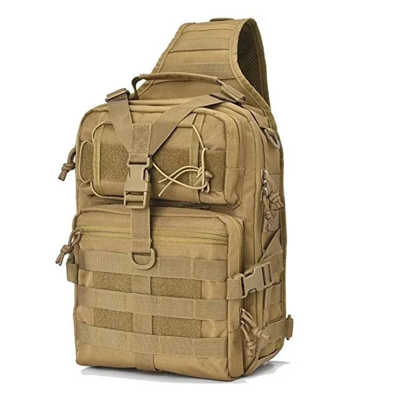 Waterproof Oxford Tactical Crossbody Sling Backpack Men Military Hunting  Chest Bag Large Camping Hiking Pack Storage Bags