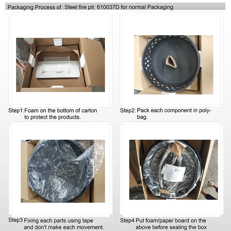 Multi Functions Camping Fire Pits Wood Burning Outdoor Heavy Duty Barbecue With Bbq Grill