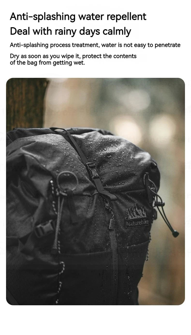 Naturehike Outdoor Backpack 30+5L Waterproof Super Light Hiking Camping Climbing Bag Ultralight Sports Shoulder Bag Breathable
