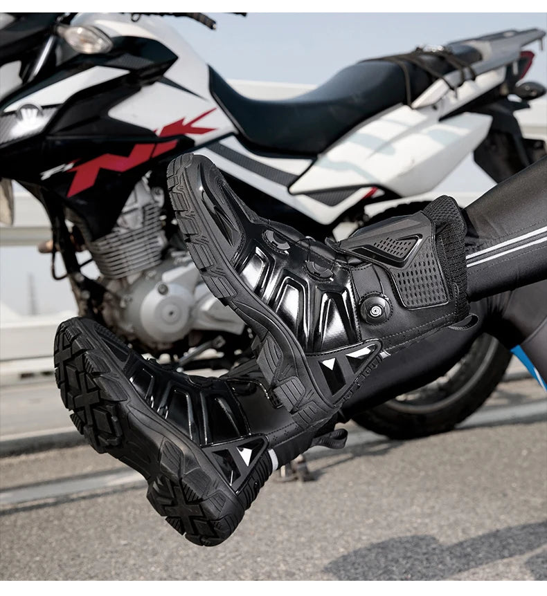 New Motorbike Boots Anti-slip Waterproof  Motorcycle Boots Wear-resistant Biker Protection Equipment Anti-fall Motocross Boot