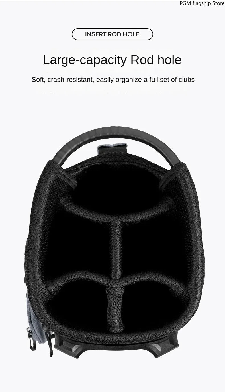 PGM Men's Golf Stand Bag, Stable Waterproof Stand Bag, Ultra-light Portable Golf Bag QB092