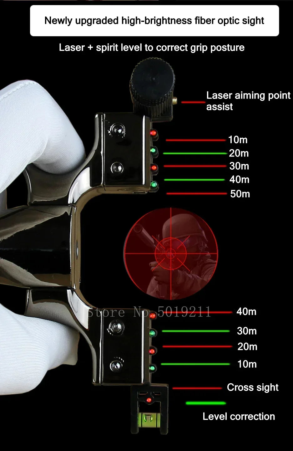 Powerful Laser Slingsshot Upgrade Outdoor Shooting Catapult Double Screw Quick Pressure Rubber Band Hunting Slingshot