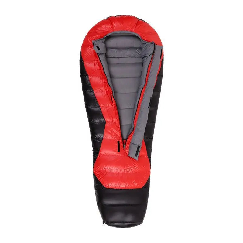 Lightweight Goose Down Double Sleeping Bag Adult Outdoor AllSeason Camping