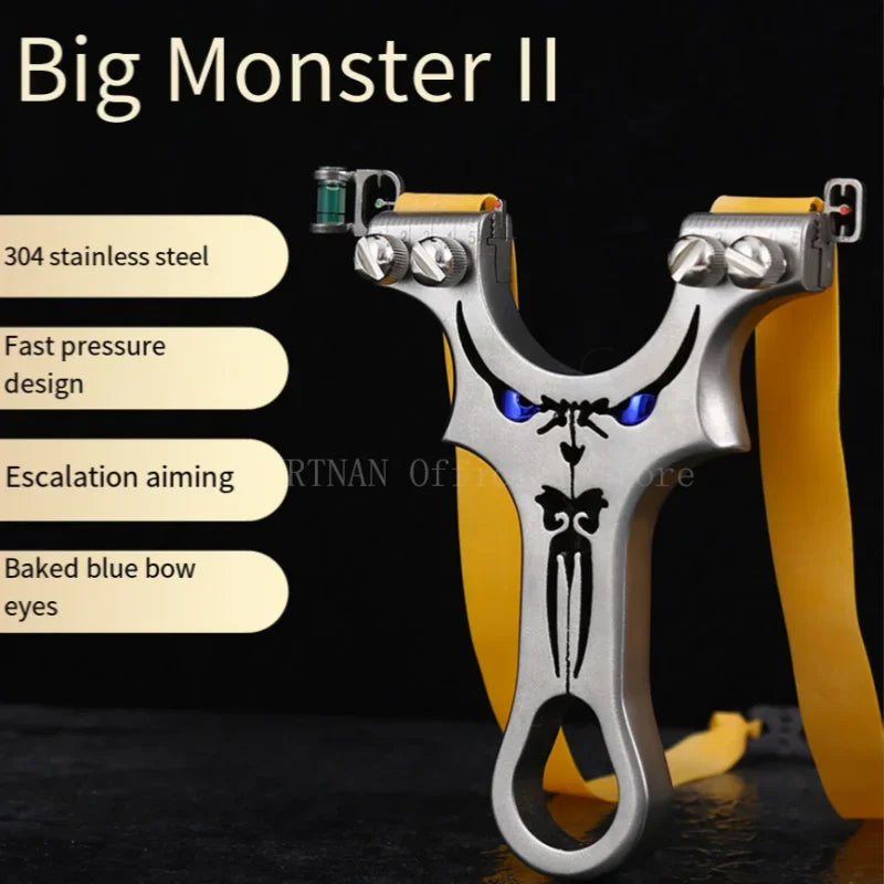 Assisted Aiming Slingsshot Double Screw Fast Compression Slingshot Outdoor Hunting Shooting Catapult Accessories