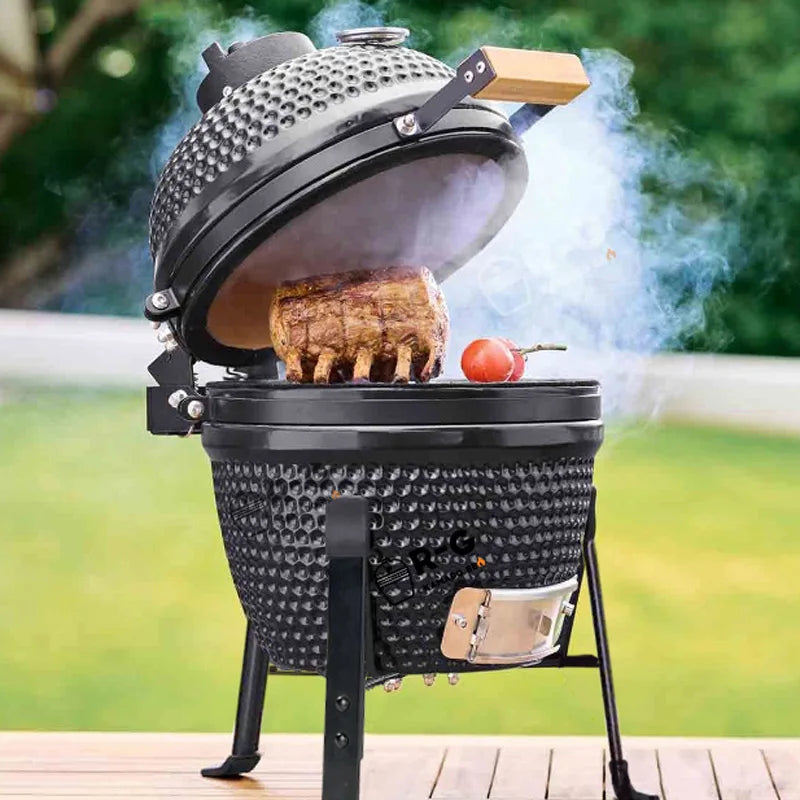 Outdoor grill bbq smoked ceramic stew grill pizza charcoal grill villa garden outdoor kitchen