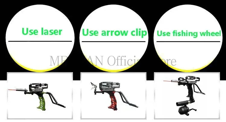 Green/Red Laser Slingshot Black Red Hunting Bow Slingshot Fishing Outdoor Powerful Slingshot Catapult Slingshot Shooting Caza