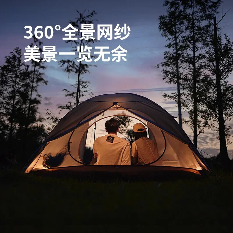Naturehike-Camping Ultralight Tent, Outdoor Portable, Rainproof and Sun Protection, 2-3 People, Hiking, CNK2300ZP024