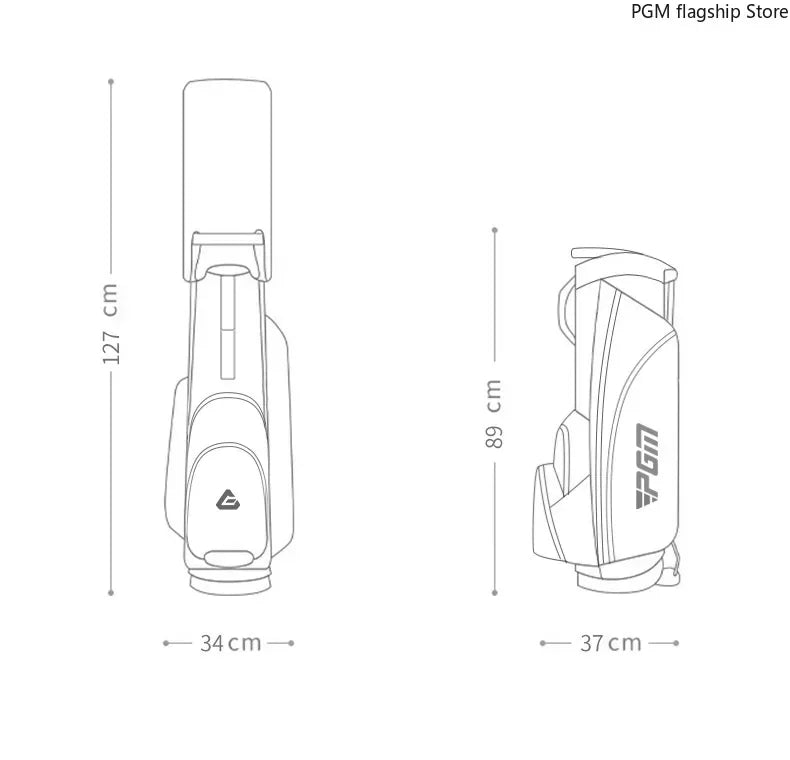 PGM Men's Golf Stand Bag, Stable Waterproof Stand Bag, Ultra-light Portable Golf Bag QB092