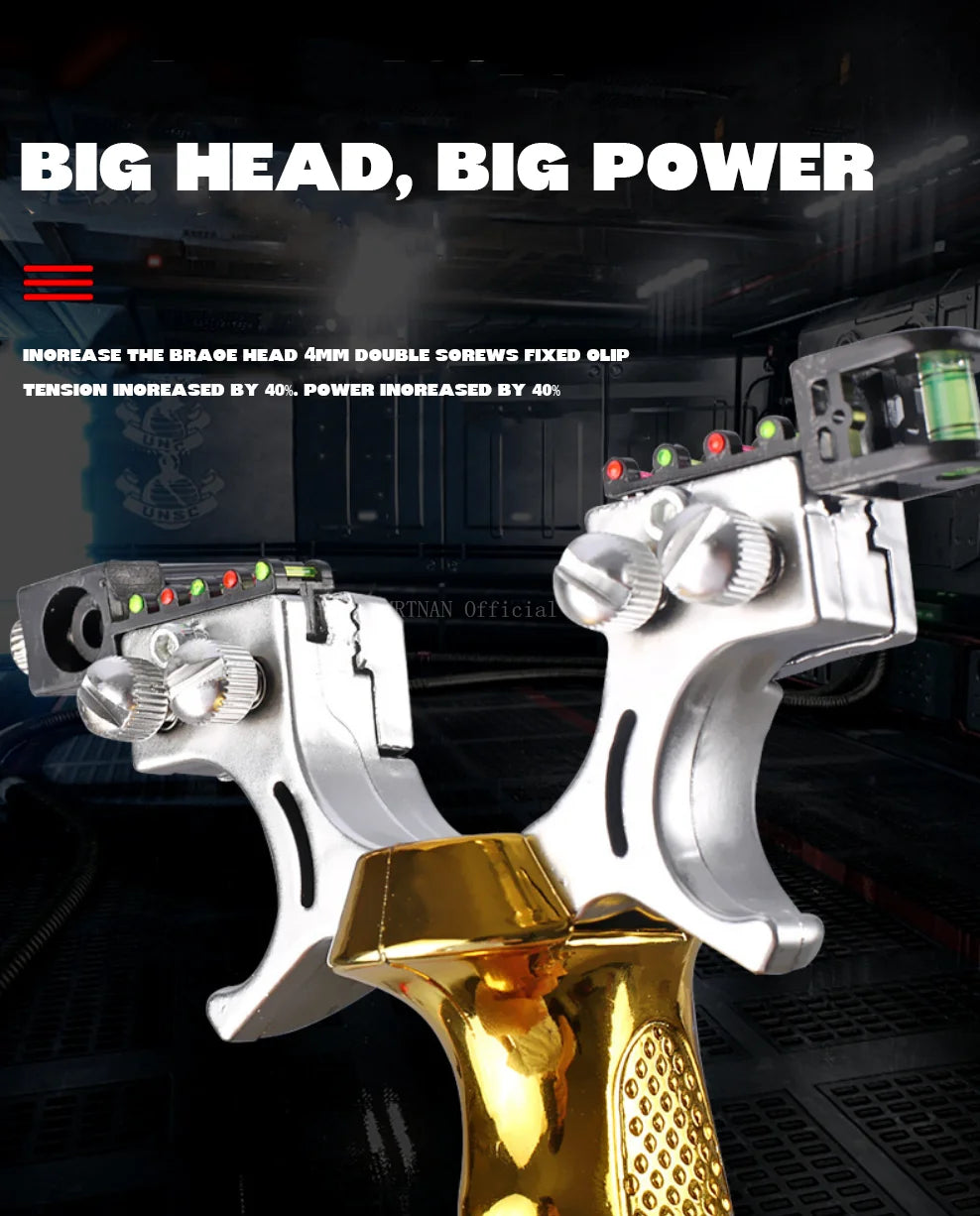 Double Spiral Fast Compression Slingshot Outdoor Sports Hunting Shooting Catapult Competition Practice Shooting Acessories