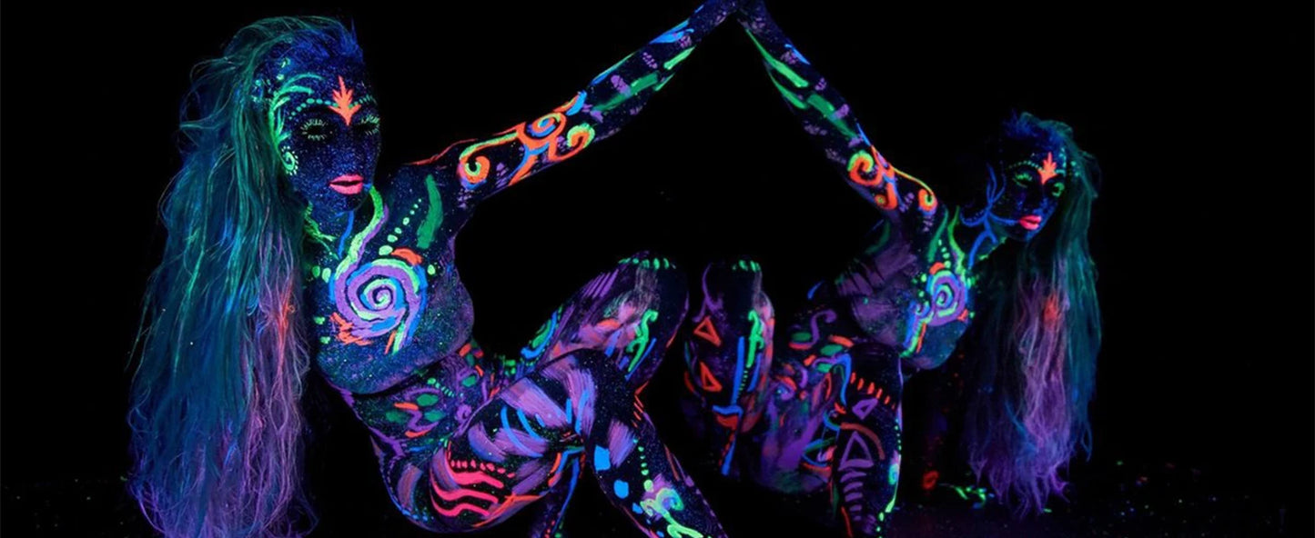 1/2 PCS LED UV Black Lights Work Light Stage Blacklight Ultraviolet Flood Effect Light for Halloween Xmas Dance DJ Disco Party