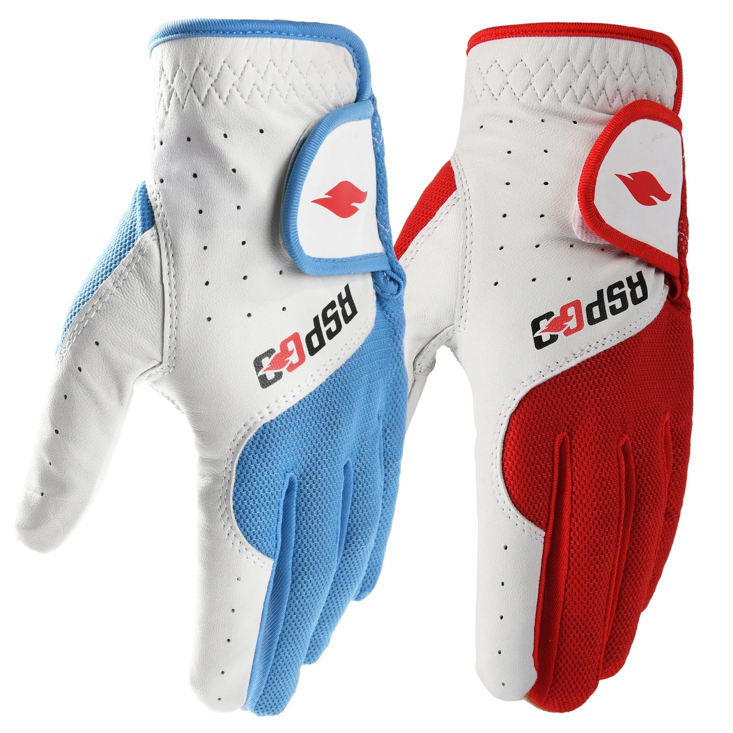 RSPGO Men's and Women's Single Pack Left - Handed Breathable Golf Gloves Crafted from All - Premium Soft Cabretta Leather