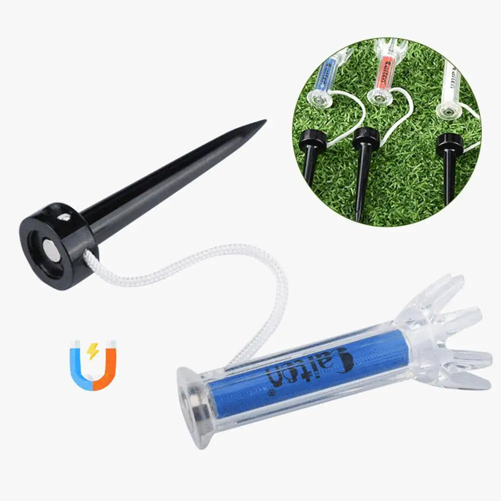 5pcs/set 79/90mm Magnetic Plastic Golf Tee Set Plastic Step Down Golf Ball Tee Holder Golf Training Practice Tees Accessories