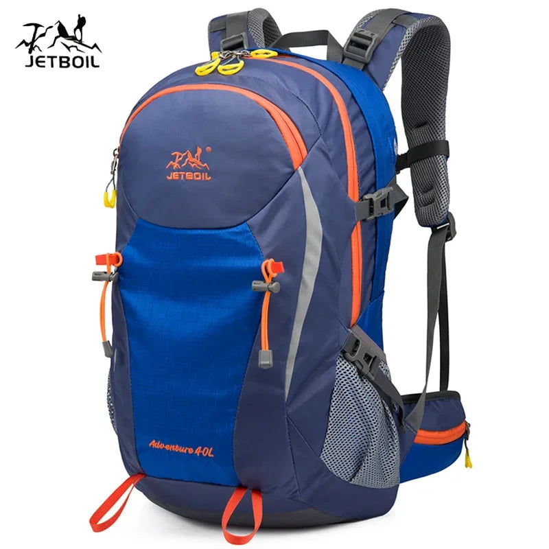 40L Splicing Style Backpack 450D Nylon Travel Bag Men Outdoor Backbag Multifunctional Hiking Mountaineering Backpack