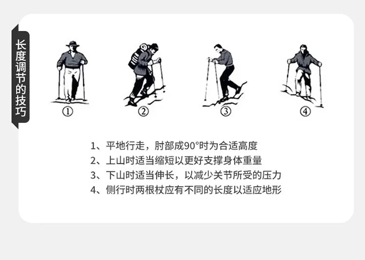 Naturehike-Aluminum Telescopic Trekking Pole, Folding Stick, Hiking Pole, Outdoor Trekking Pole, 3 Section, 7075, ST03