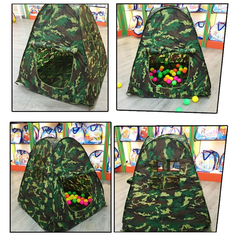 EMER Outdoor Camouflage Bird Watching Camping Tent Portable Play House  Children's Tent for Outdoor Shade Sports Beach Air Tent
