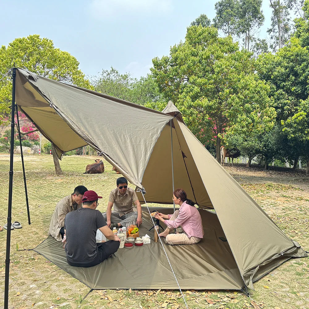 Multi-purpose Outdoor Picnic Octagonal Mat Thickened Oxford Cloth Wear-resistant Waterproof Camping Tent Moistureproof Mat