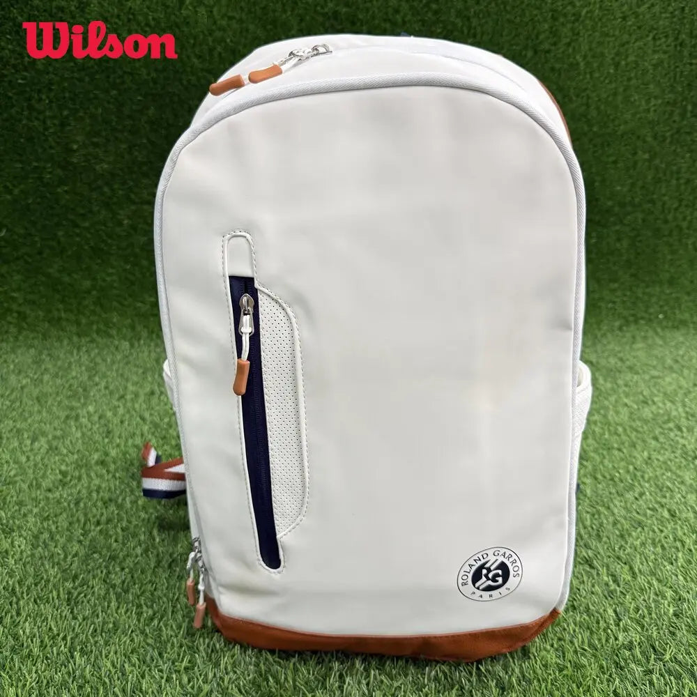 Wilson Roland Garros Clay Tennis Bag French Open Commemorative Tour Tennis Racquets Backpack Max For 2 Rackets With Compartment