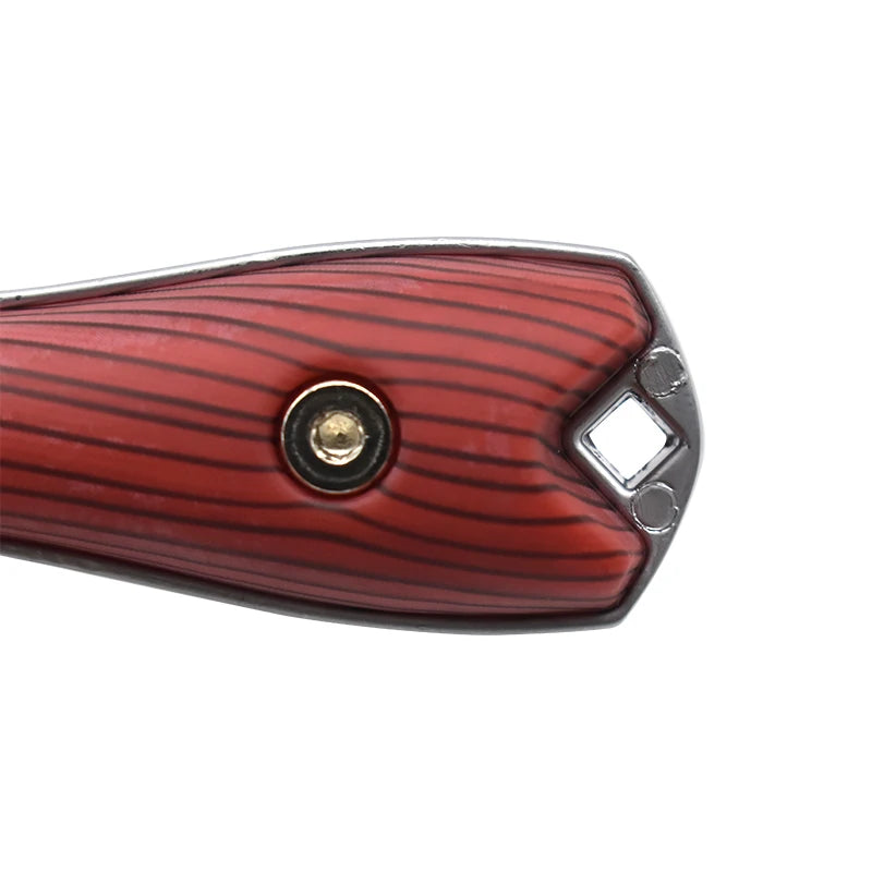 Stainless Steel Wood Patch Metal Slingshot Rapid Shooting Precision Hunting Field Portable Equipment with Lanyard and Laser