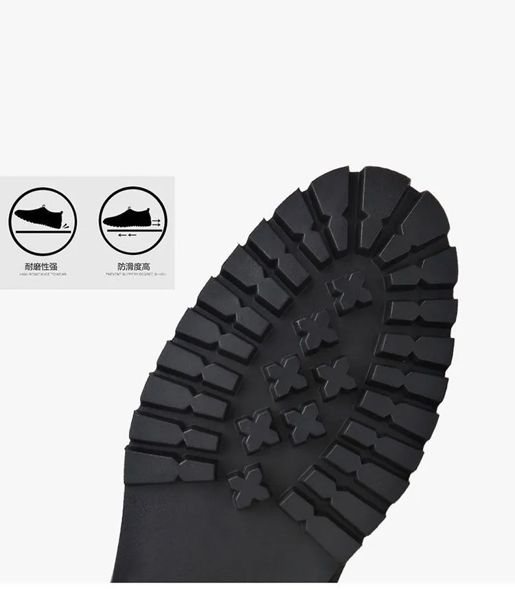 Ankle Boots Mens Split Soft Leather Mid Top Winter Vintage Plush Warm Soft Leather High Top British Side Zipper Chelsea Boots