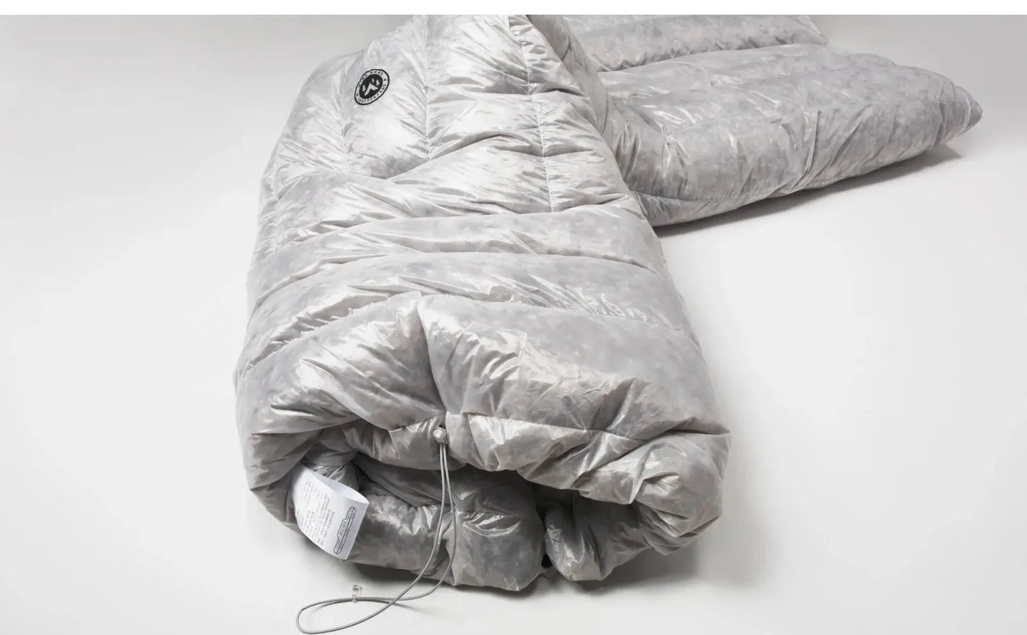 AEGISMAX Wind Hard Tiny Goose Down Sleeping Bag, Ultralight Wearable Quilt for Outdoor Camping, Hiking, Backpacking, Gray,800FP