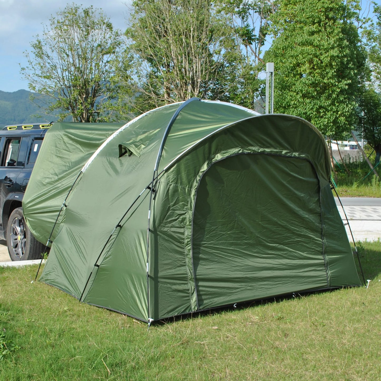 6 Person SUV Tent for Camping Double Layer PU3000mm Waterproof UPF 50+ UV Protection Electric Vehicle Car Tent Multi-use