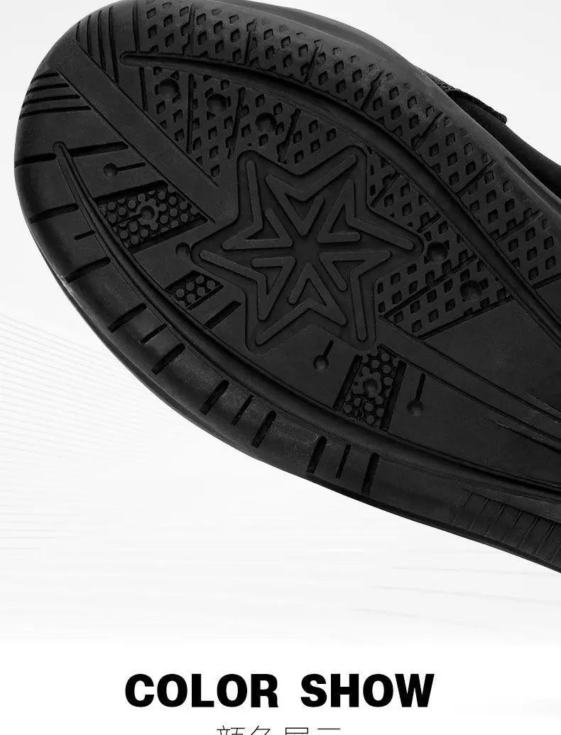 Motorcycle Shoes for Men, MTB Cycling Shoes, Winter Hiking High-Cut Boots, Tenis Masculino, Road Bicycle Sneaker，Casual Shoes