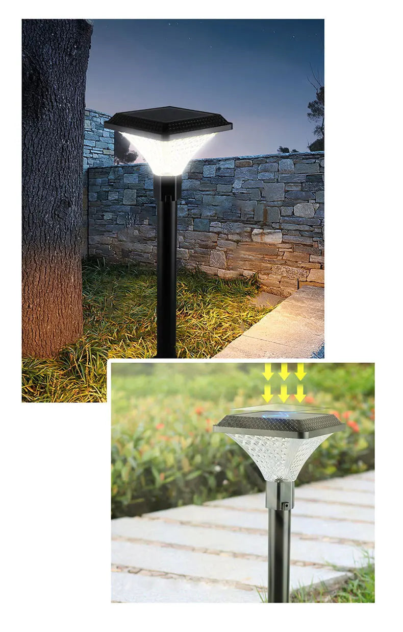 Solar Lamps Outdoor Landscape Lighting with Remote Control for Home Courtyard Balcony Garden Patio Lawn Street Party Lights