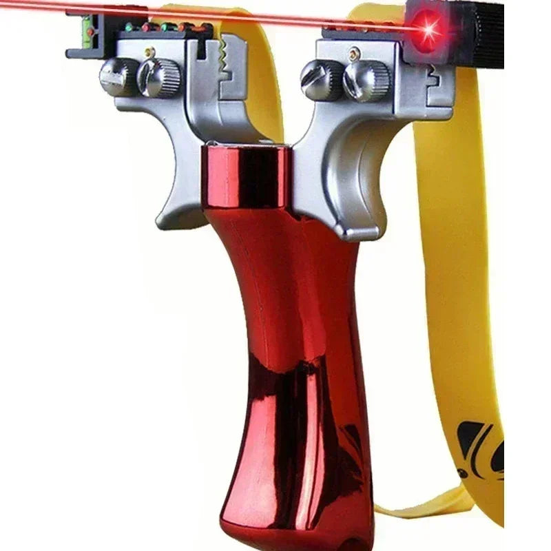 Professional Hunting Slingshot Tirachinas With Level High Precision Instrument For Outdoor Catapult Balls Laser Aiming Shooting
