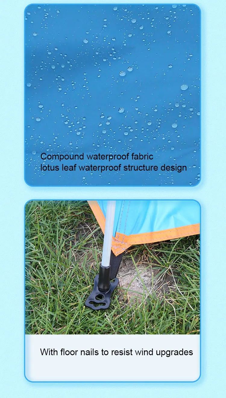 Factory Outlet New Pattern Custom Oem Easy One Touch Tents Outdoor Automatic Camping Tent Camptown Tent