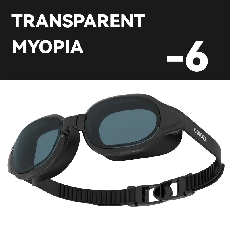 COPOZZ Swimming Goggles Myopia 0 -1.5 to -7 Men Women Anti fog UV Protecion Waterproof Swimming Glasses Diopter Swim Eyewear