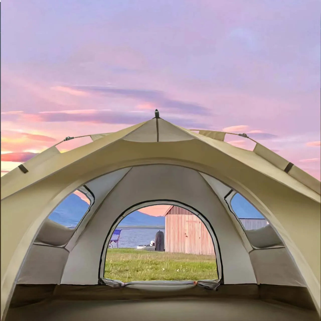 Automatic Quick-opening Tent Outdoor Self-driving Travel Camping Tent Automatic Quick-open Tent Rainproof Sunshine-proof Tent