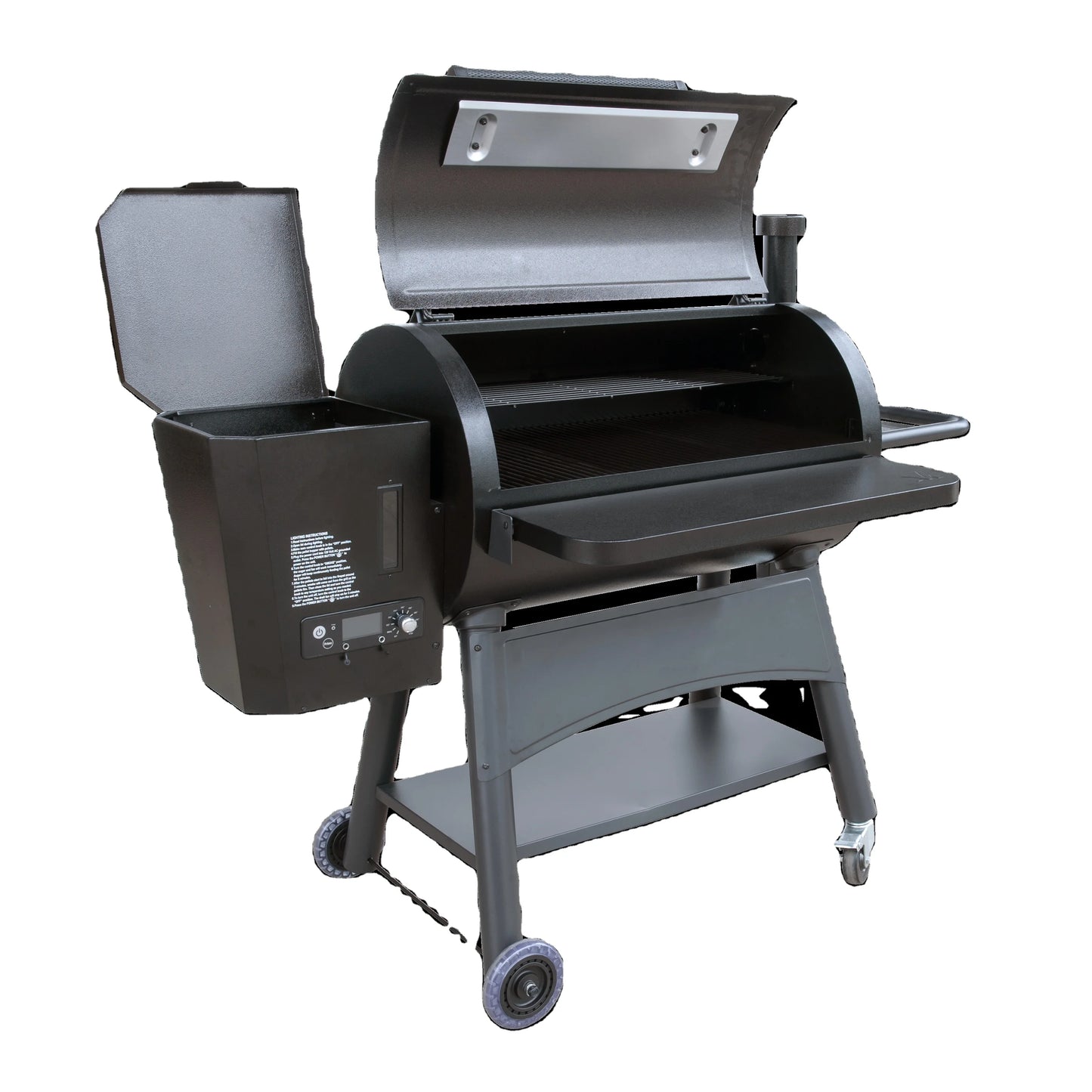 Outdoor Barbecue Charcoal Spcc With Black Orange Peel Powder Coating Electric Pellet Grills Garden Commercial BBQ Grill