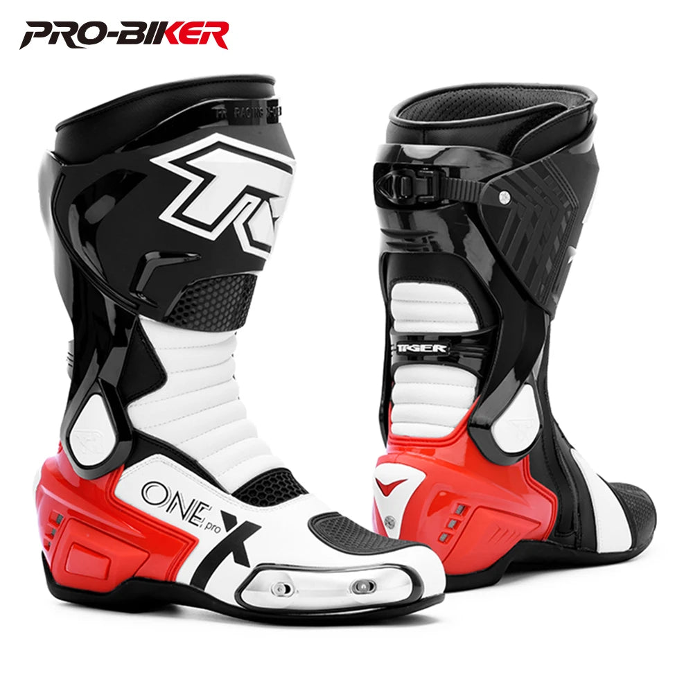 Professional Motorcycle Boots Waterproof Motocross Boots Non-slip Motorcycle Off-road Shoes Motorcycle Protective For 4 Season