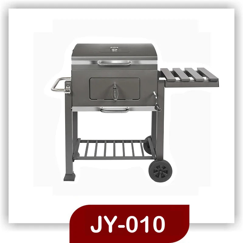 Factory Original Charcoal BBQ Grill With Side Tables Outdoor Smoker Ideal For Camping Tailgating Patio Garden