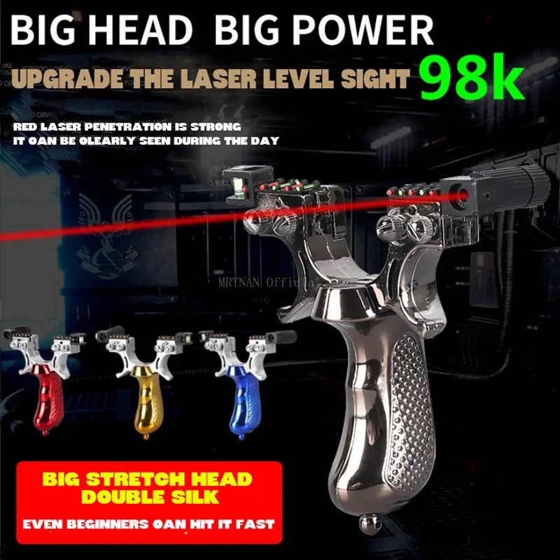 Double Spiral Fast Compression Slingshot Outdoor Sports Hunting Shooting Catapult Competition Practice Shooting Acessories