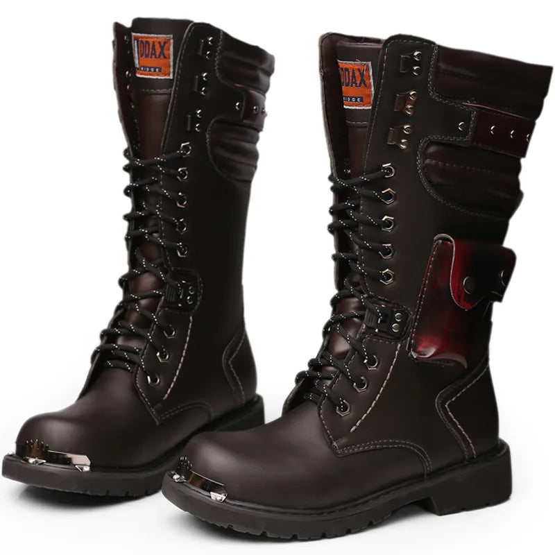 Motorcycle Boots Men Moto Racing Motocross Off-Road Motorbike Motorcycle Shoes Botas Moto Riding Boots High Boots