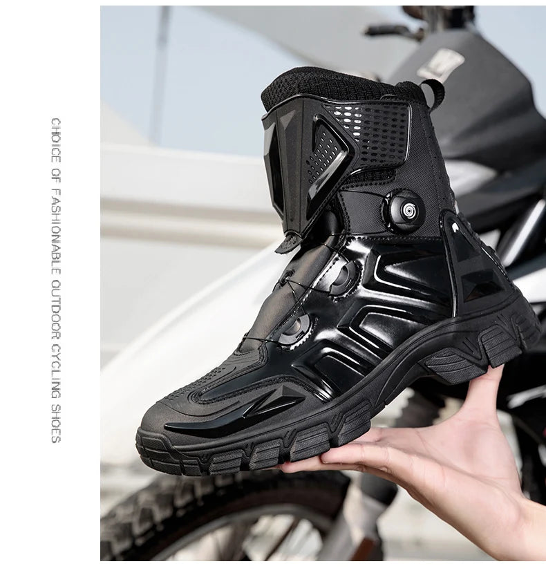 New Motorbike Boots Anti-slip Waterproof  Motorcycle Boots Wear-resistant Biker Protection Equipment Anti-fall Motocross Boot