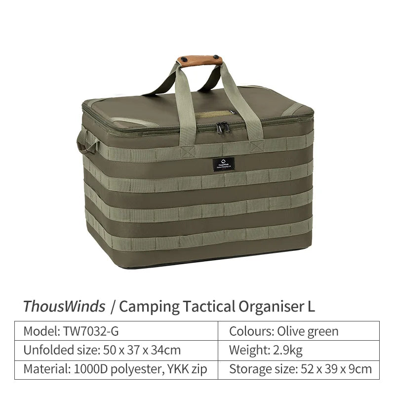 Thous Winds Outdoor Camping Storage Bag Meal Bag Large Storage Lamp Cookware Tableware Bag Picnic Travel Camp Bag Supplies
