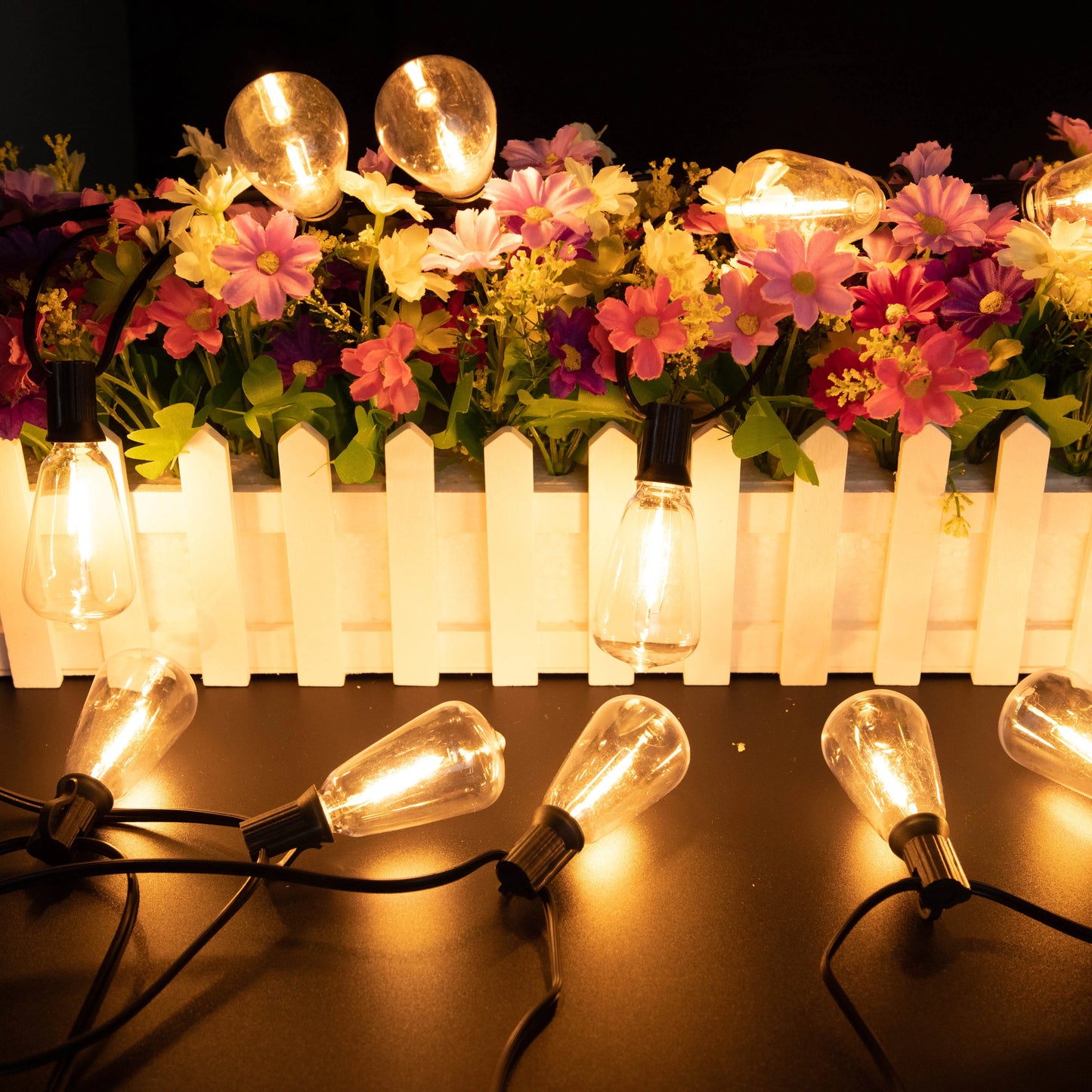 ST38 Solar String Light Outdoor Garland Led Waterproof  Shatterproof Solar String Lights for Outside Camping Yard Party Decor