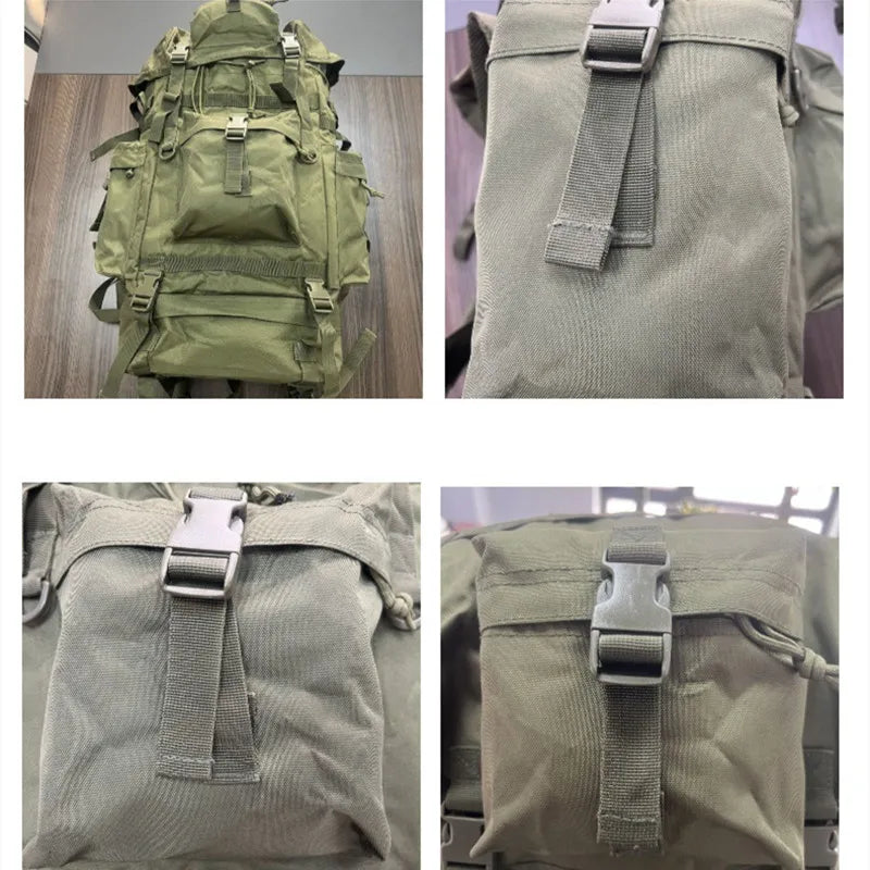 600D Polyester Hiking Bag Travel Backpack Men's And Women's Rucksack Large Capacity Trekking Luggage Package Emergency Knapsack